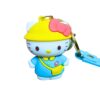 Hello Kitty in Blue Outfit with Bow and Scarf
