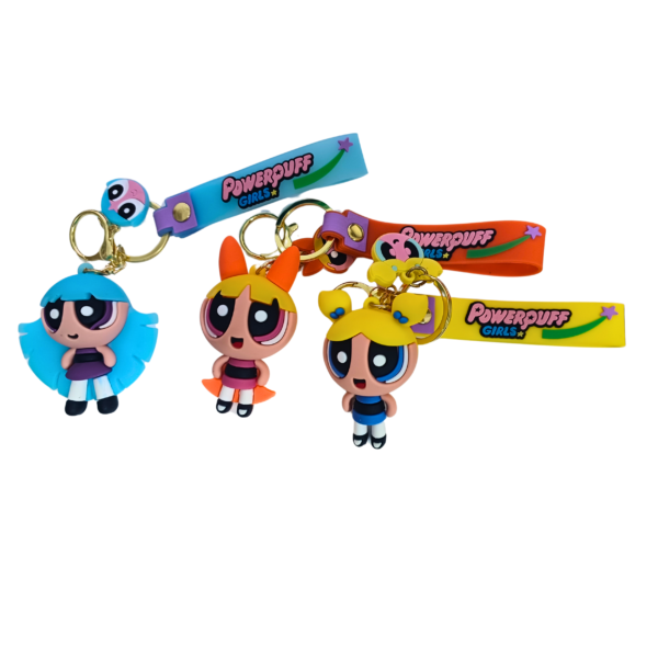 Powerpuff Girls Silicone Keychains